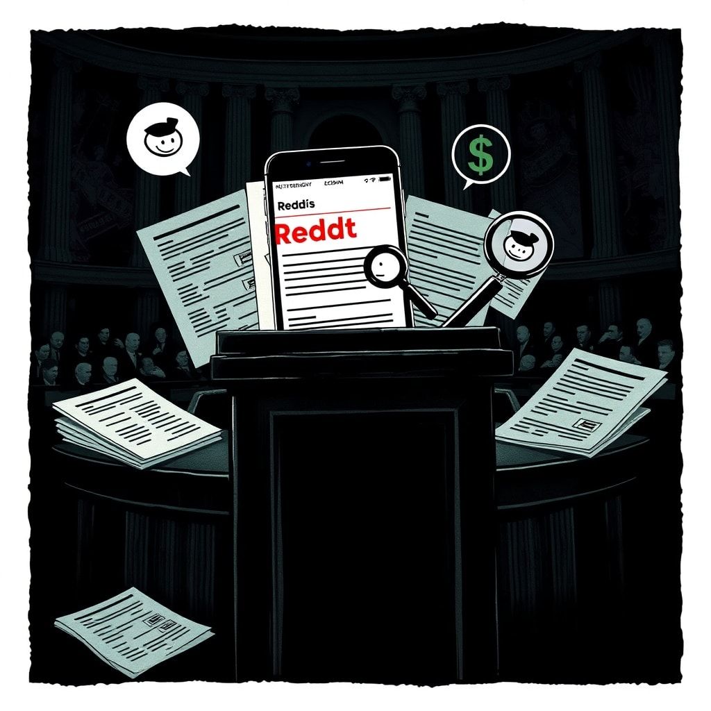 Abgeordneter präsentiert auf Kongressbühne angeblich von Reddit stammende Ermittlungsakten