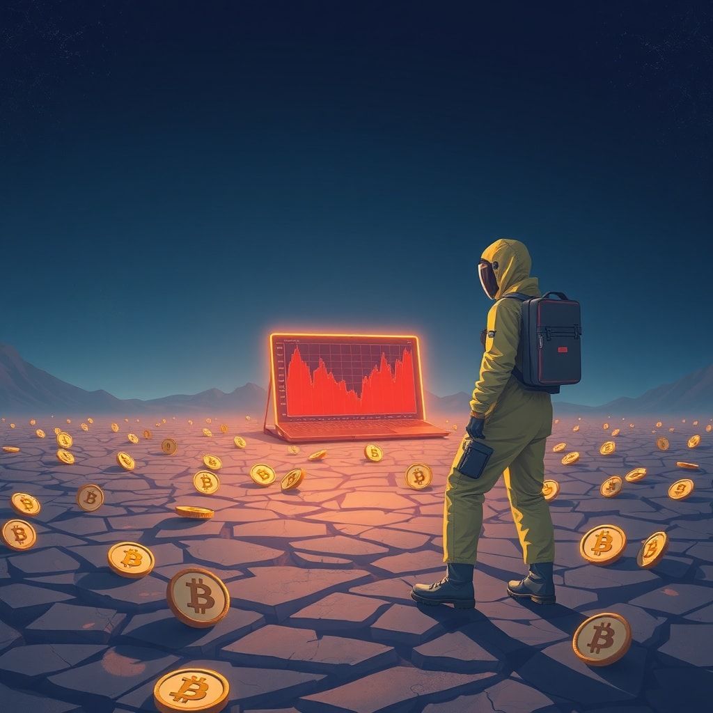 Altcoin-Markt stürzt ab: 38 Prozent der Tokens erreichen Allzeittief