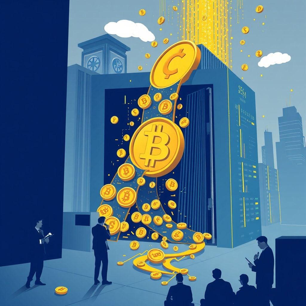 Bitcoin-Abflüsse erreichen Rekord: 32.000 BTC verlassen an einem Tag die Börsen