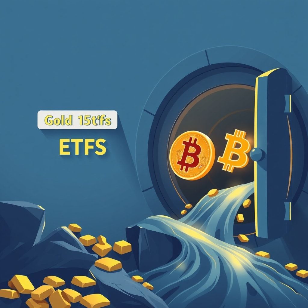 Bitcoin-ETFs übertreffen Gold-ETFs nach erst 15 Monaten: Eine historische Kapitalverschiebung