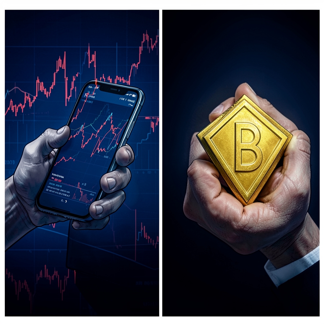 Bitcoin-Halter im psychologischen Ausnahmezustand: Papierhände vs. Diamantenhände