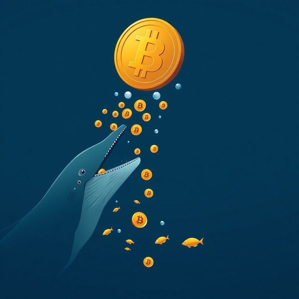 Bitcoin-Kurssturz: Wale entleeren Wallets während Kleinanleger kaufen