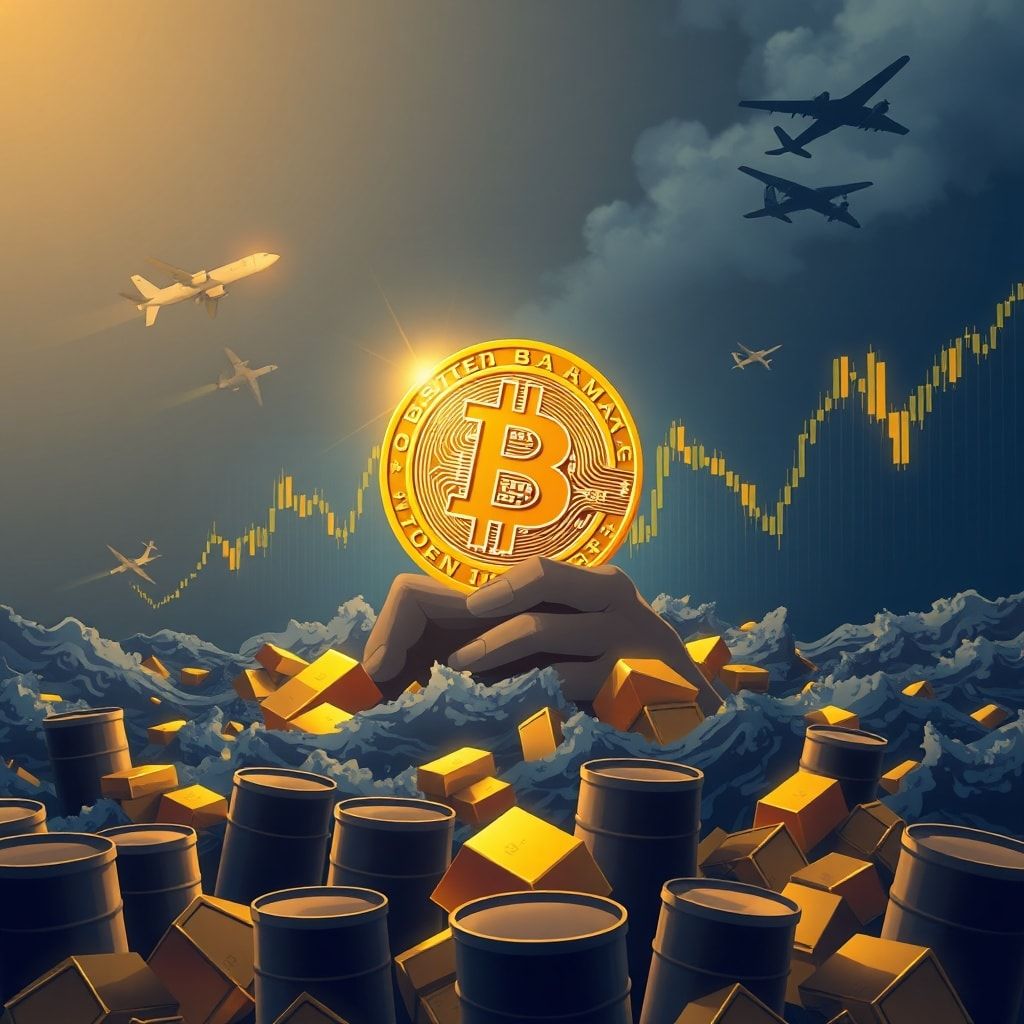 Bitcoin-Preis erreicht 73.000 US-Dollar während geopolitischer Unruhen