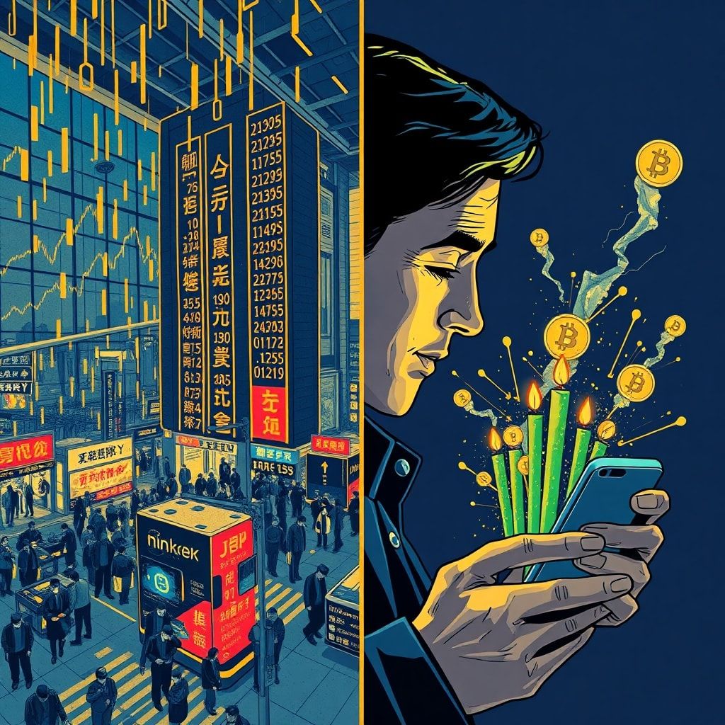 Bitflyer überholt Binance und Coinbase: Krypto-Boom trotz Nikkei-Crash