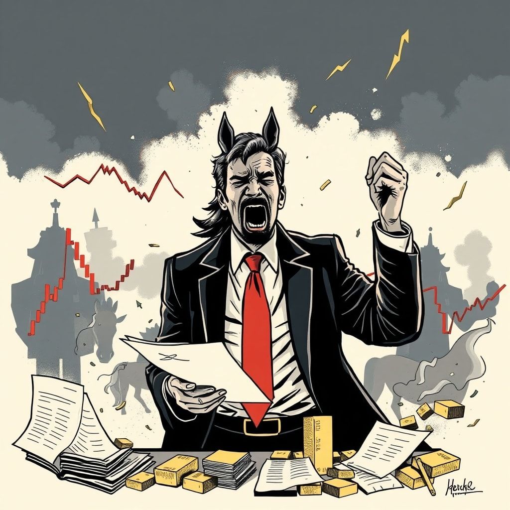 DAX stürzt ab: Börsianer flüchten in Gold und Pferdefleisch