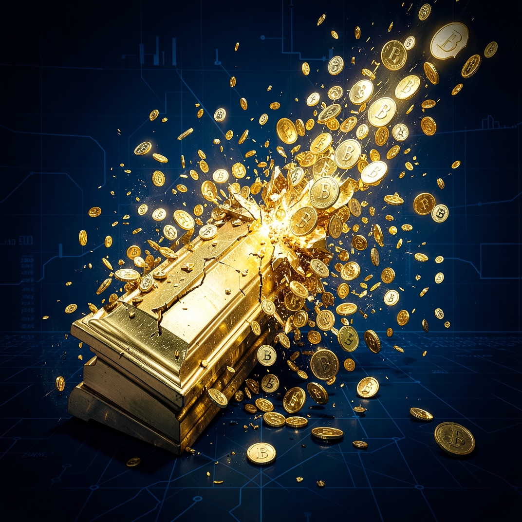 Digitales Gold verdrängt physisches: Bitcoin-Boom löst historischen Gold-Crash aus