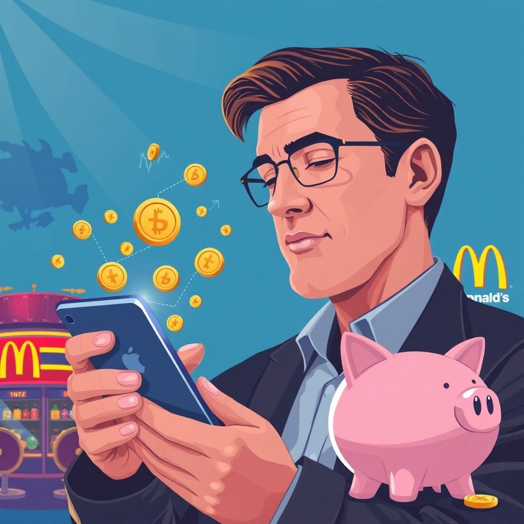 Fintech-Innovation: iPhone-App bestraft Nutzer automatisch bei Krypto-Verlusten und Fast-Food-Besuchen