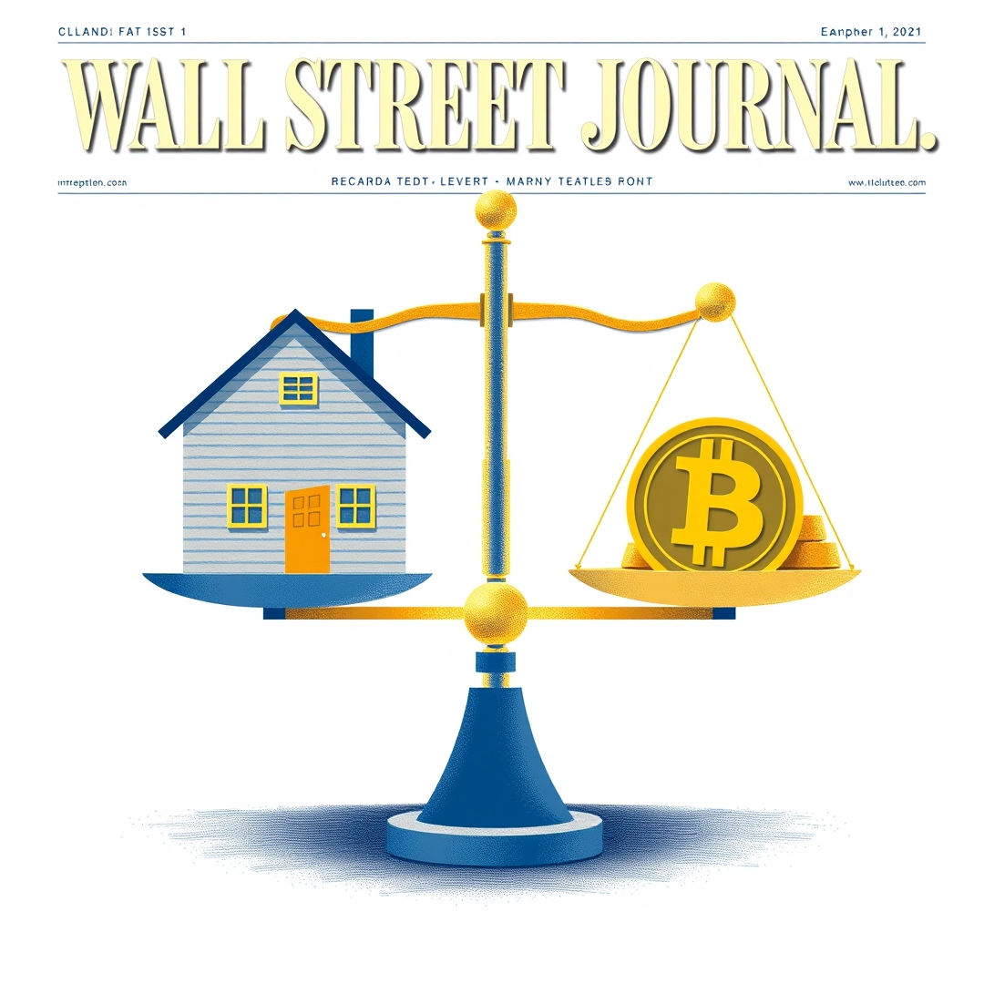 Immobilienverkäufer überlegt: Bitcoin oder Immobilienanlage?