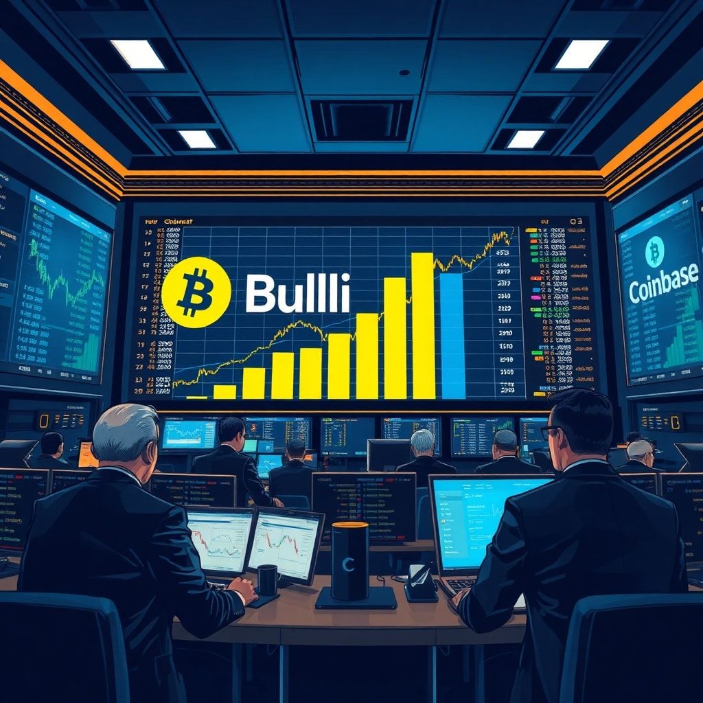 Institutionelle Krypto-Plattform Bullish überholt Coinbase und wird drittgrößter Krypto-Handelsplatz