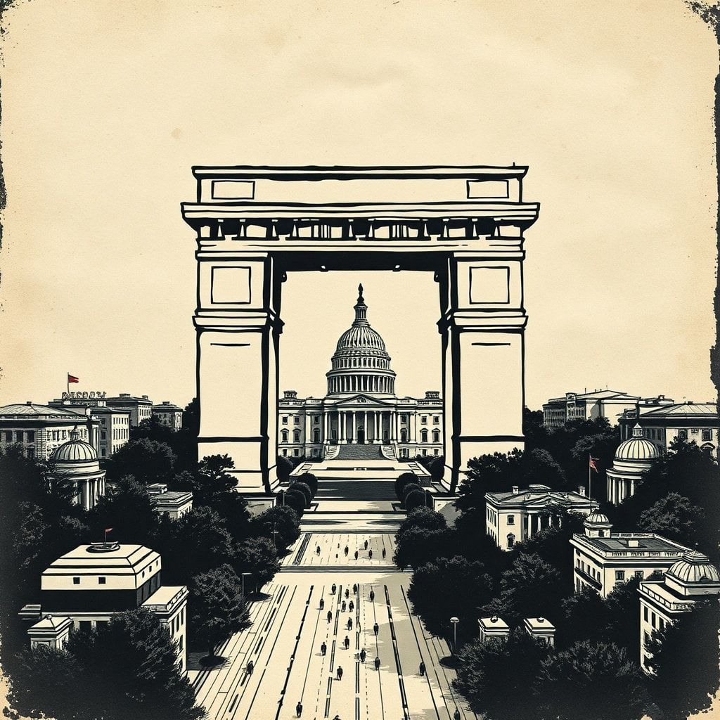 Justizstreit um Trumps Riesenbogen: Demokraten klagen gegen geplante Denkmalsstätte