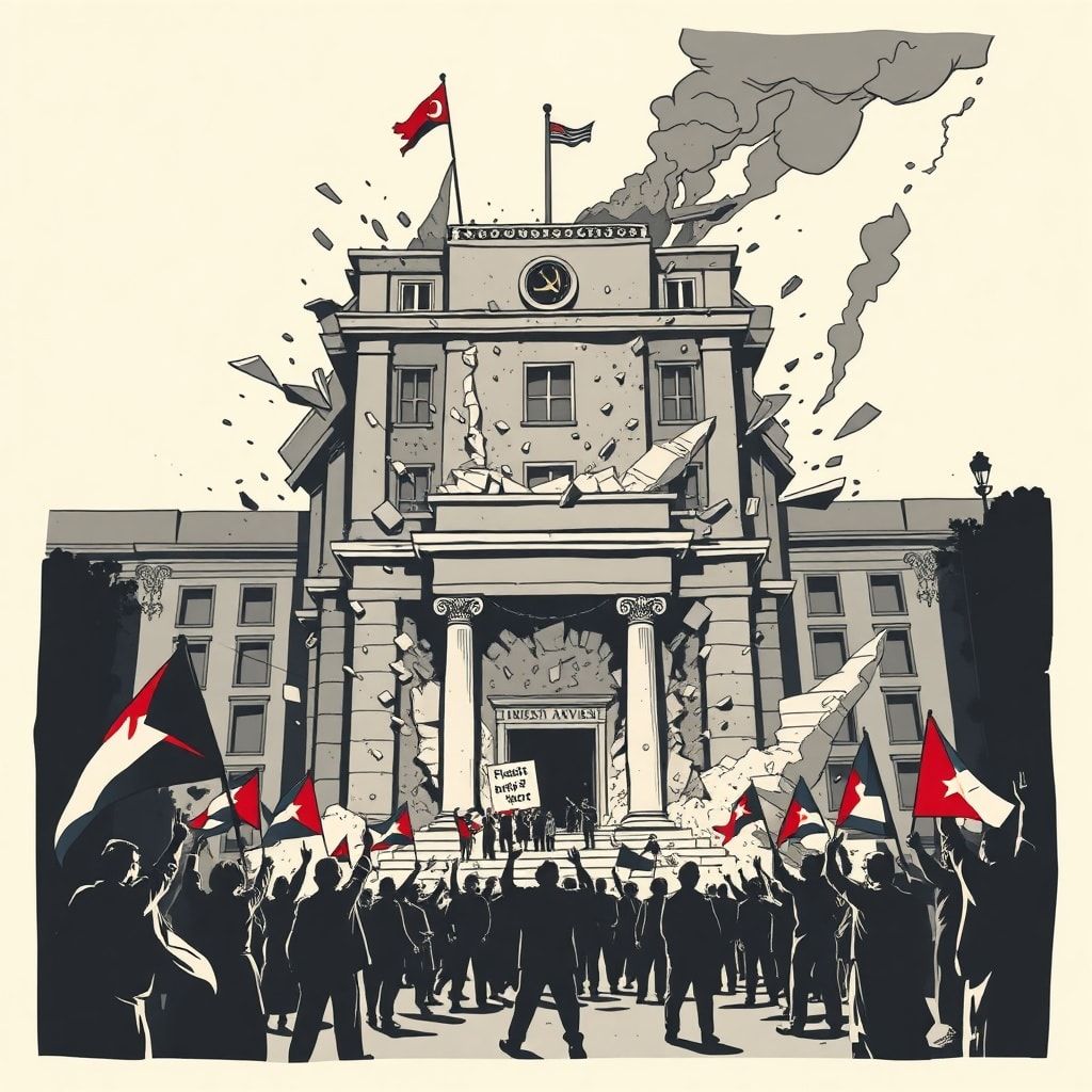 Kubas politisches Erdbeben: Demonstranten stürmen Parteizentrale