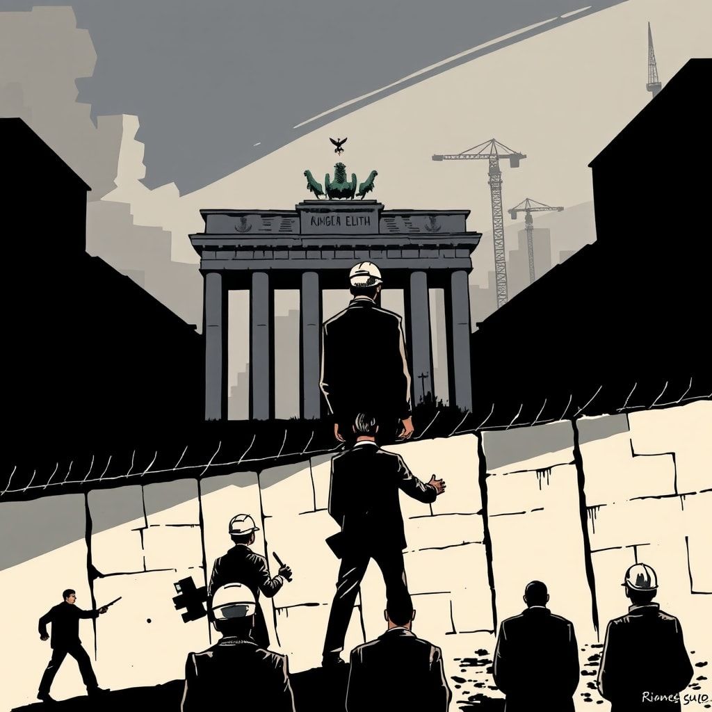 "Nukleare Abschreckung": Union fordert Wiederaufbau der Berliner Mauer zum Schutz vor Flüchtlingen