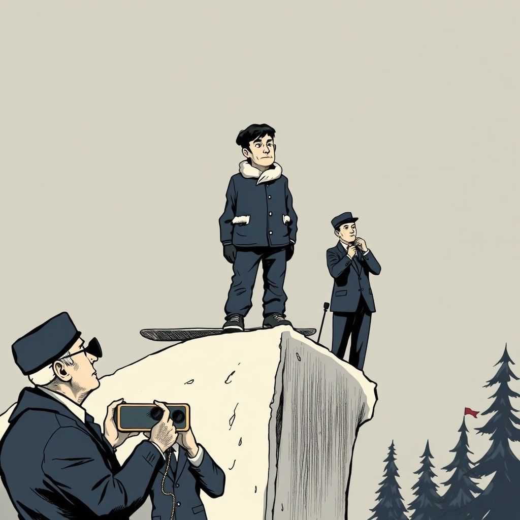 "Olympiasieger Raimund verweigert Sprung am Holmenkollen - Bundesregierung beruft Krisensitzung ein"