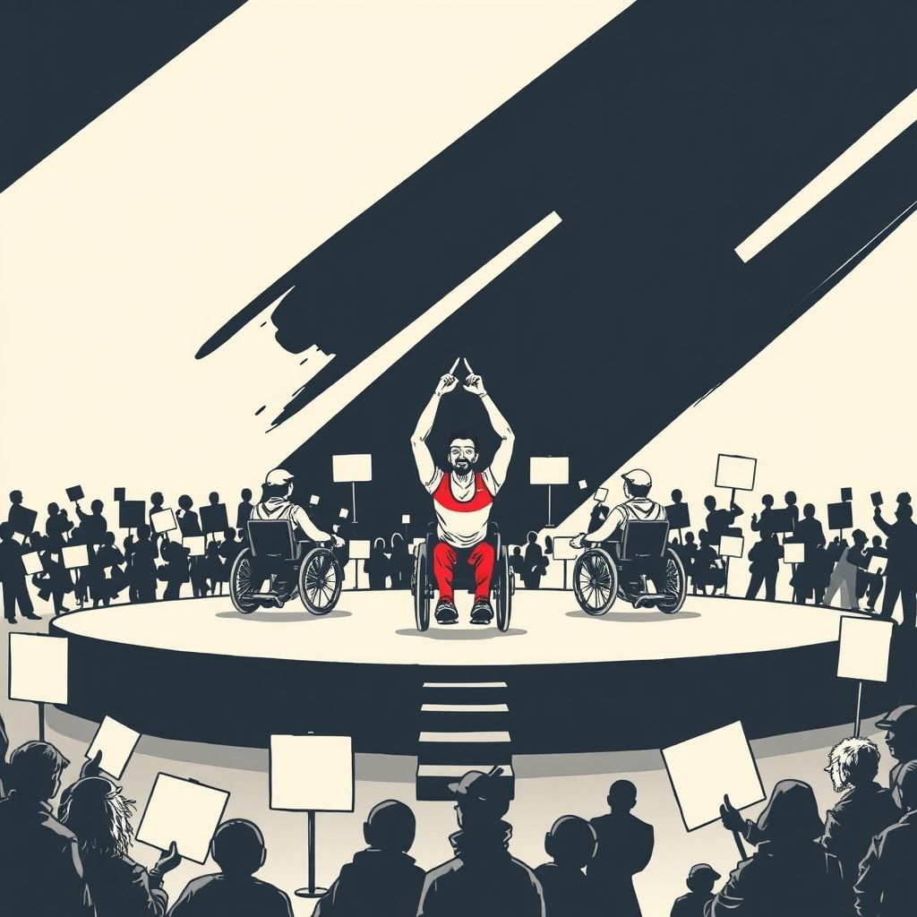 Paralympics-Eröffnung: Sportler ziehen blank für den Frieden