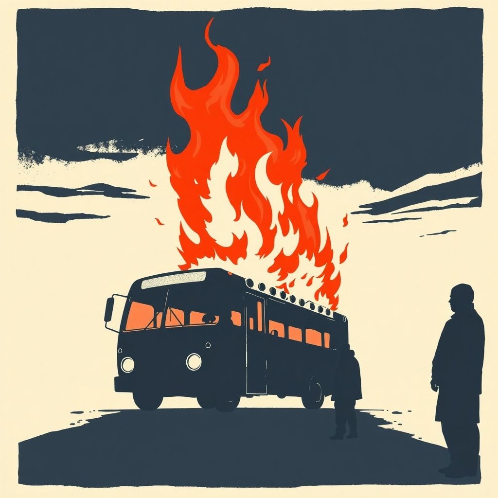 Selbstentzündung als politisches Signal: Mann zündet sich im Bus an