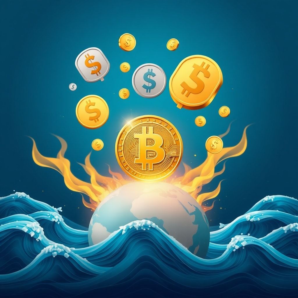 Stabile Münzen expandieren, Bitcoin steigt, während Iran-Kriegspanik abklingt