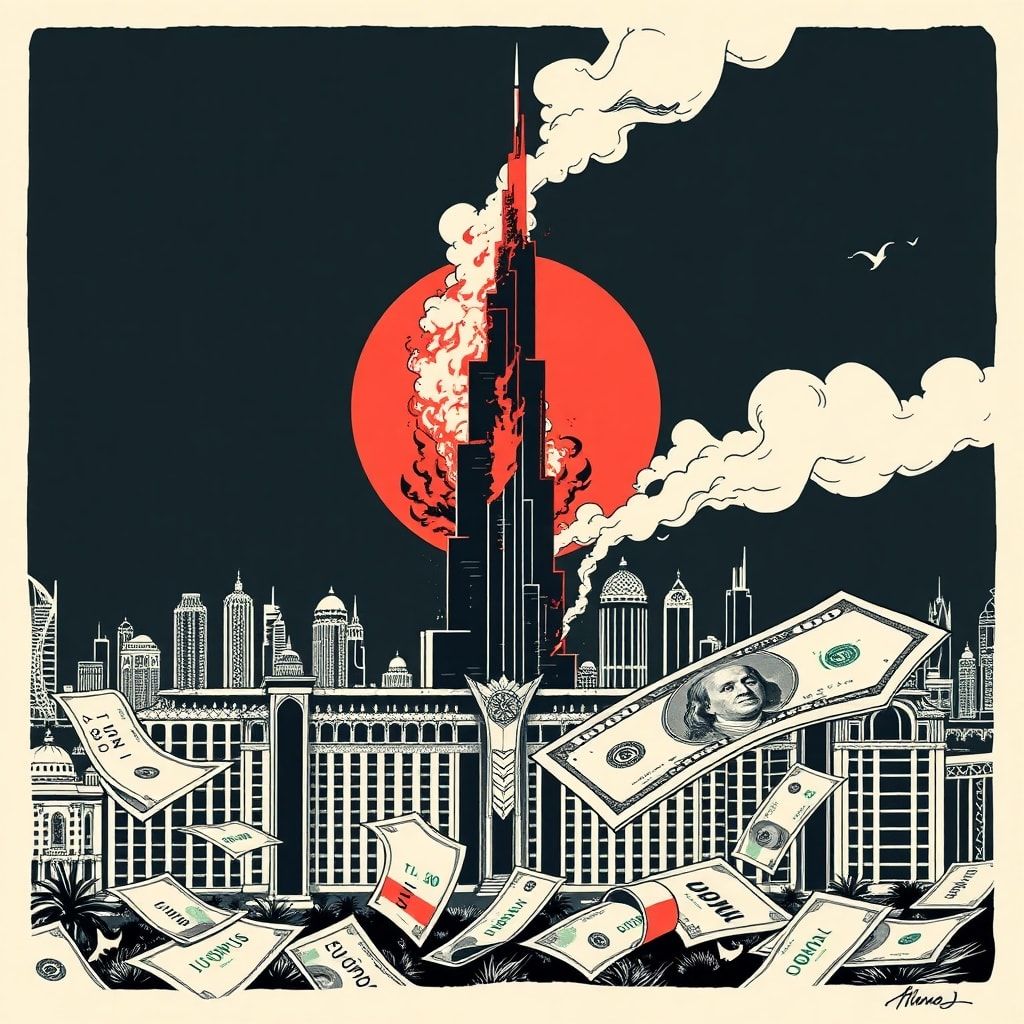 Steuerparadies Dubai: Raketenbeschuss verwandelt Luxus-Mekka in Ruinenlandschaft