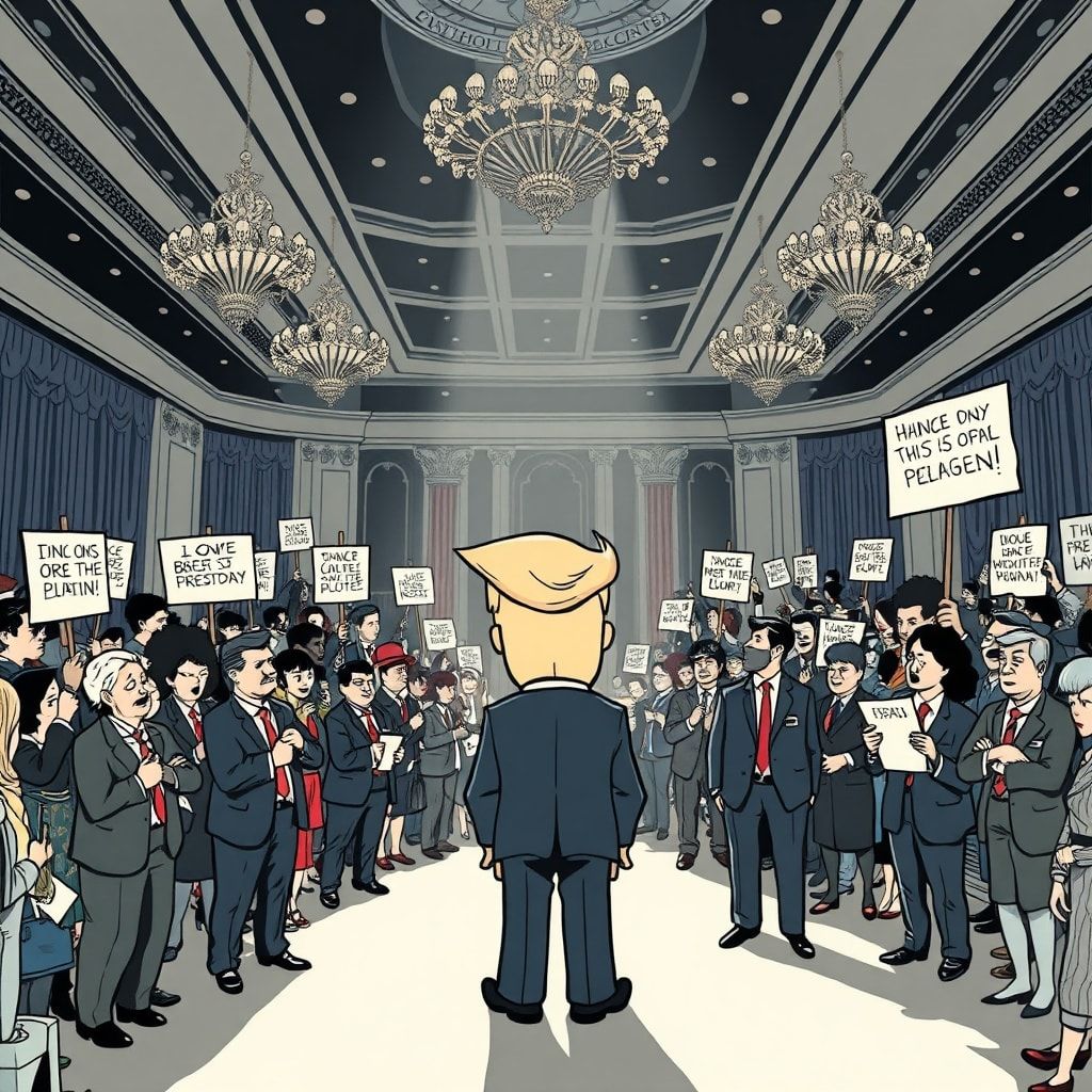 Trump-Wahlkampfteam sammelt über 30.000 Beschwerden – Abstimmung über Ballsaalkauf vertagt