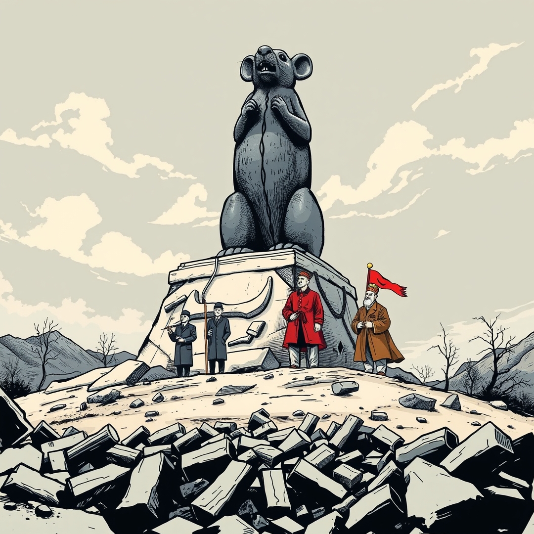 Kambodschanische Behörden enthüllen monumentale Statue zu Ehren einer Minenräumungsratte