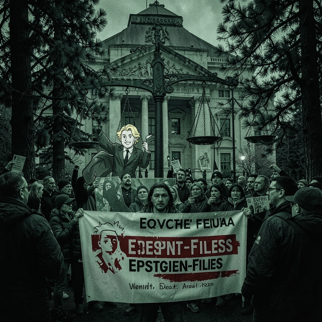 Protest in Eugene: Aktivisten fordern Veröffentlichung angeblicher Epstein-Akten